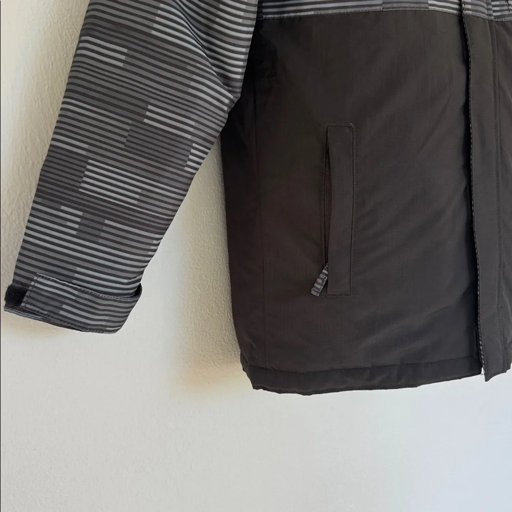 The Children’s Place black neon convertible fleece interior shell jacket medium